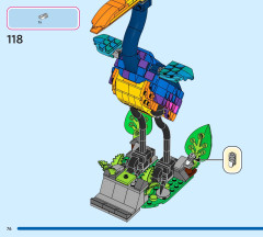 LEGO 43290 instructions page 76 – build guide