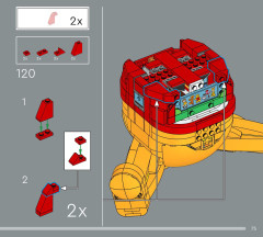 LEGO 43300 instructions page 75 – build guide