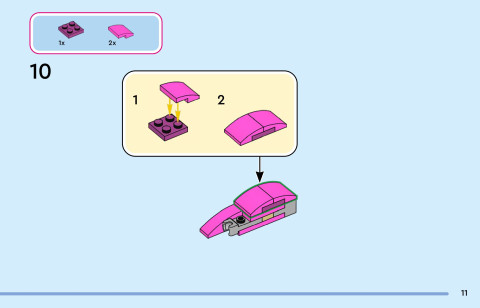 LEGO 43305 instructions page 11 – build guide