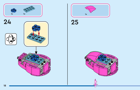 LEGO 43305 instructions page 18 – build guide