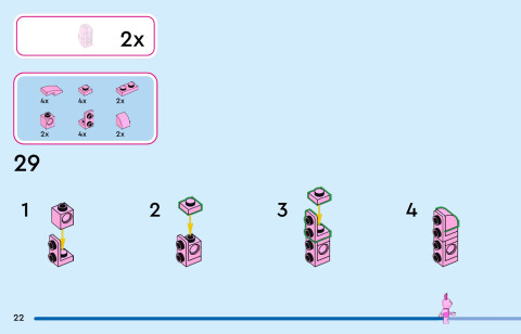 LEGO 43305 instructions page 22 – build guide