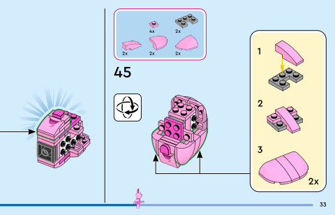 LEGO 43305 instructions page 33 – build guide