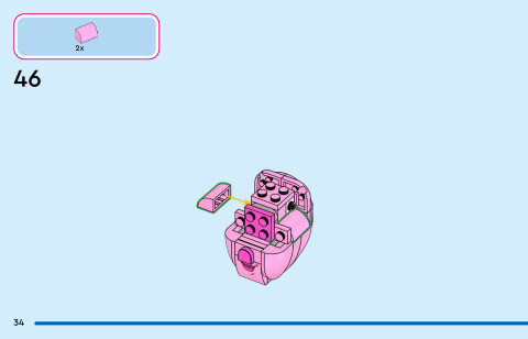 LEGO 43305 instructions page 34 – build guide