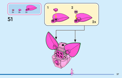 LEGO 43305 instructions page 37 – build guide