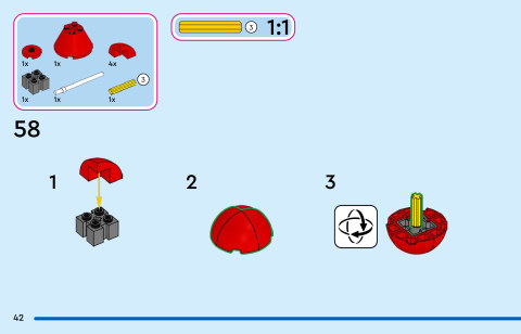LEGO 43305 instructions page 42 – build guide