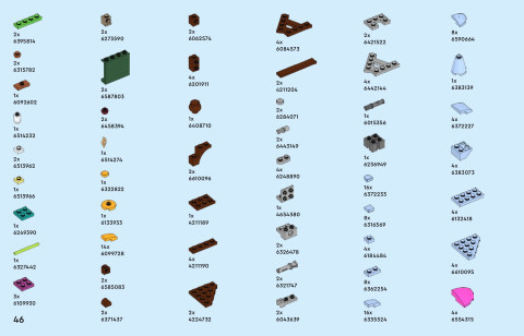 LEGO 43305 instructions page 46 – build guide
