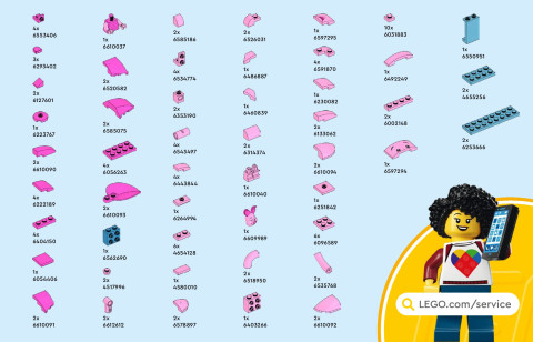 LEGO 43305 instructions page 47 – build guide