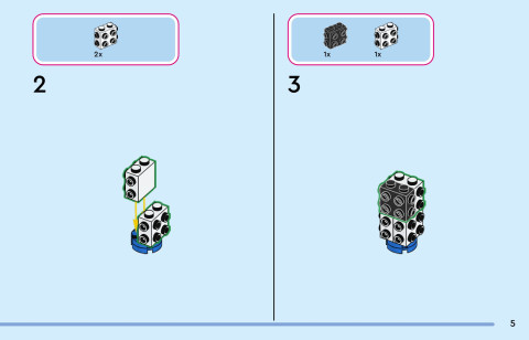 LEGO 43305 instructions page 5 – build guide