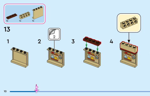 LEGO 43305 instructions page 10 – build guide
