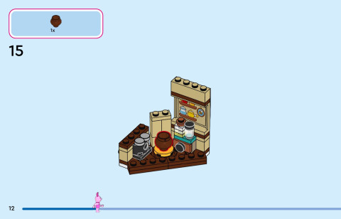 LEGO 43305 instructions page 12 – build guide