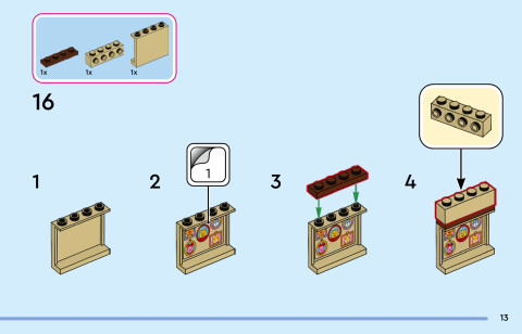 LEGO 43305 instructions page 13 – build guide