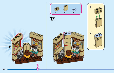 LEGO 43305 instructions page 14 – build guide