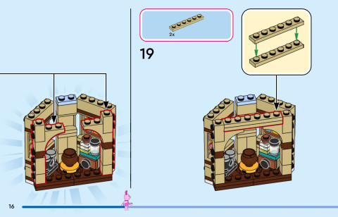 LEGO 43305 instructions page 16 – build guide