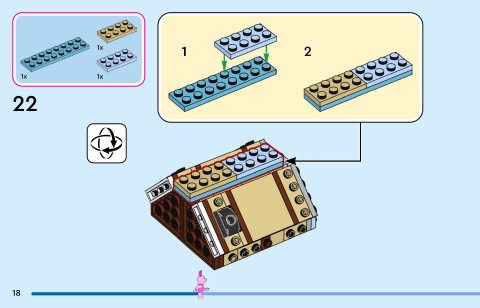 LEGO 43305 instructions page 18 – build guide