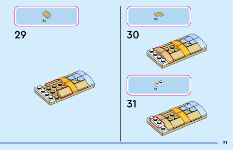 LEGO 43305 instructions page 21 – build guide