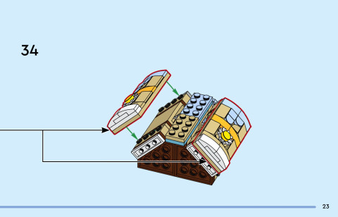 LEGO 43305 instructions page 23 – build guide
