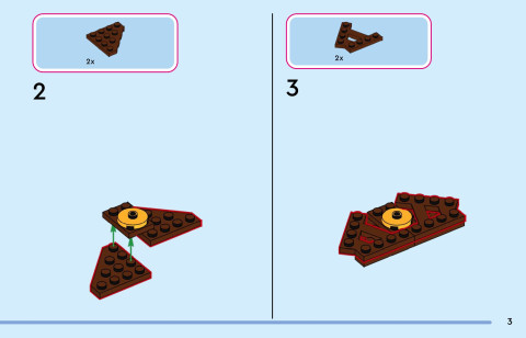 LEGO 43305 instructions page 3 – build guide