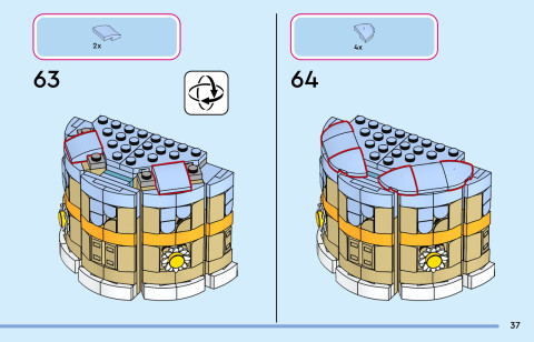 LEGO 43305 instructions page 37 – build guide
