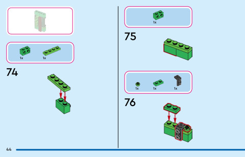LEGO 43305 instructions page 44 – build guide