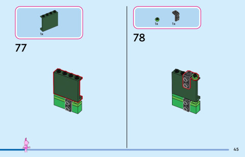 LEGO 43305 instructions page 45 – build guide