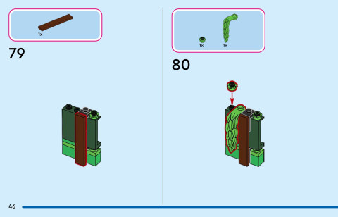 LEGO 43305 instructions page 46 – build guide