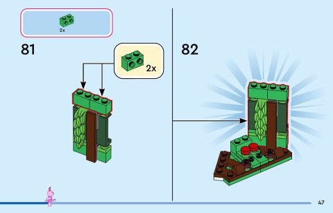 LEGO 43305 instructions page 47 – build guide