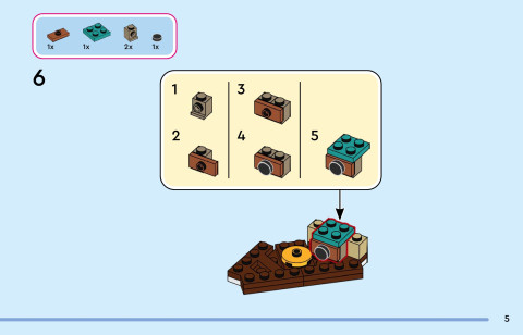 LEGO 43305 instructions page 5 – build guide