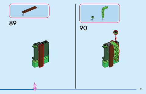 LEGO 43305 instructions page 51 – build guide