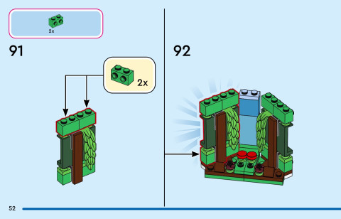 LEGO 43305 instructions page 52 – build guide