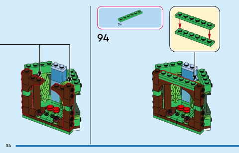 LEGO 43305 instructions page 54 – build guide