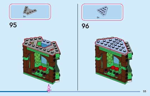 LEGO 43305 instructions page 55 – build guide