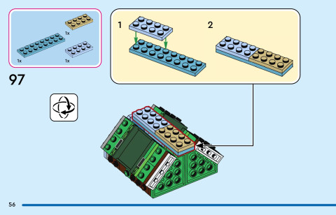 LEGO 43305 instructions page 56 – build guide
