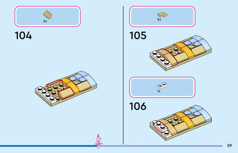 LEGO 43305 instructions page 59 – build guide