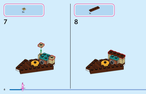 LEGO 43305 instructions page 6 – build guide