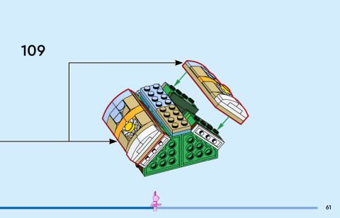 LEGO 43305 instructions page 61 – build guide