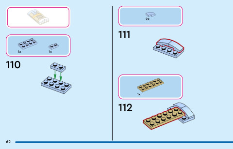 LEGO 43305 instructions page 62 – build guide