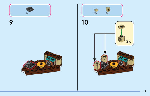 LEGO 43305 instructions page 7 – build guide