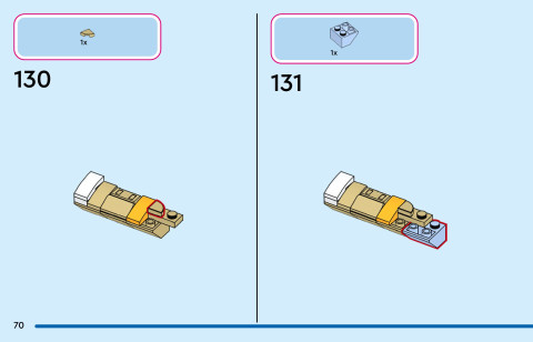 LEGO 43305 instructions page 70 – build guide
