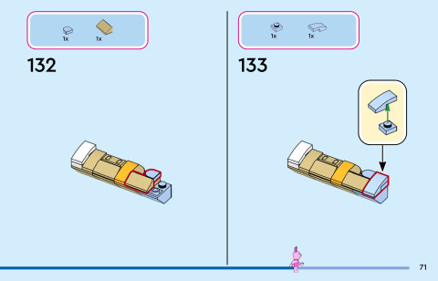 LEGO 43305 instructions page 71 – build guide