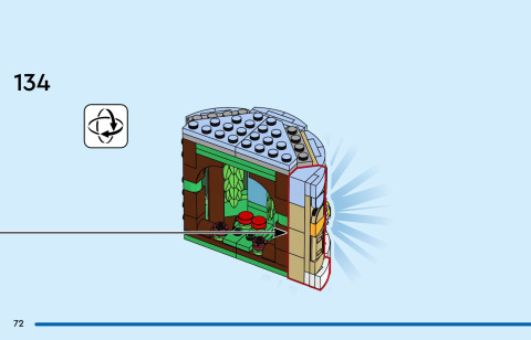 LEGO 43305 instructions page 72 – build guide