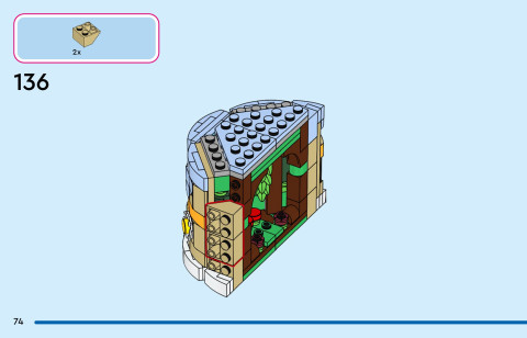 LEGO 43305 instructions page 74 – build guide