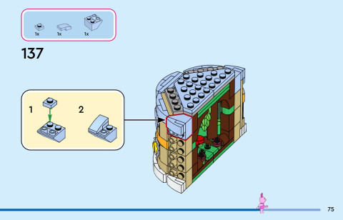 LEGO 43305 instructions page 75 – build guide