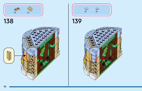 LEGO 43305 instructions page 76 – build guide