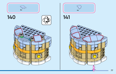LEGO 43305 instructions page 77 – build guide