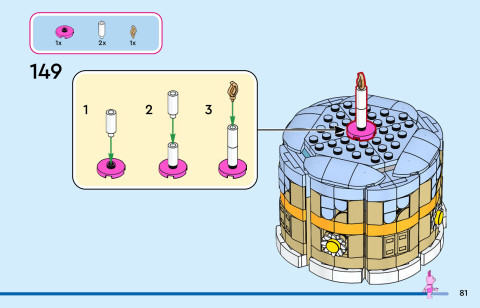 LEGO 43305 instructions page 81 – build guide