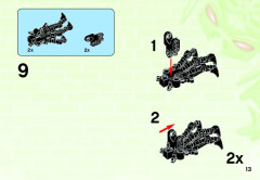 LEGO 44003 instructions page 13 – build guide