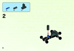 LEGO 44003 instructions page 6 – build guide