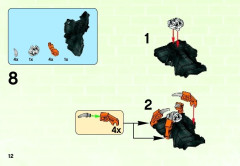 LEGO 44004 instructions page 12 – build guide