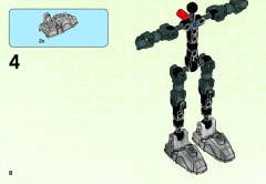 LEGO 44004 instructions page 8 – build guide