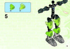 LEGO 44006 instructions page 9 – build guide